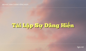 Tái Lập Sự Dâng Hiến