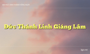 Đức Thánh Linh Giáng Lâm