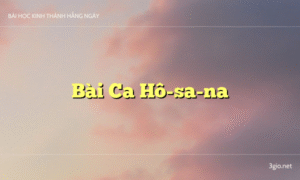 Bài Ca Hô-sa-na